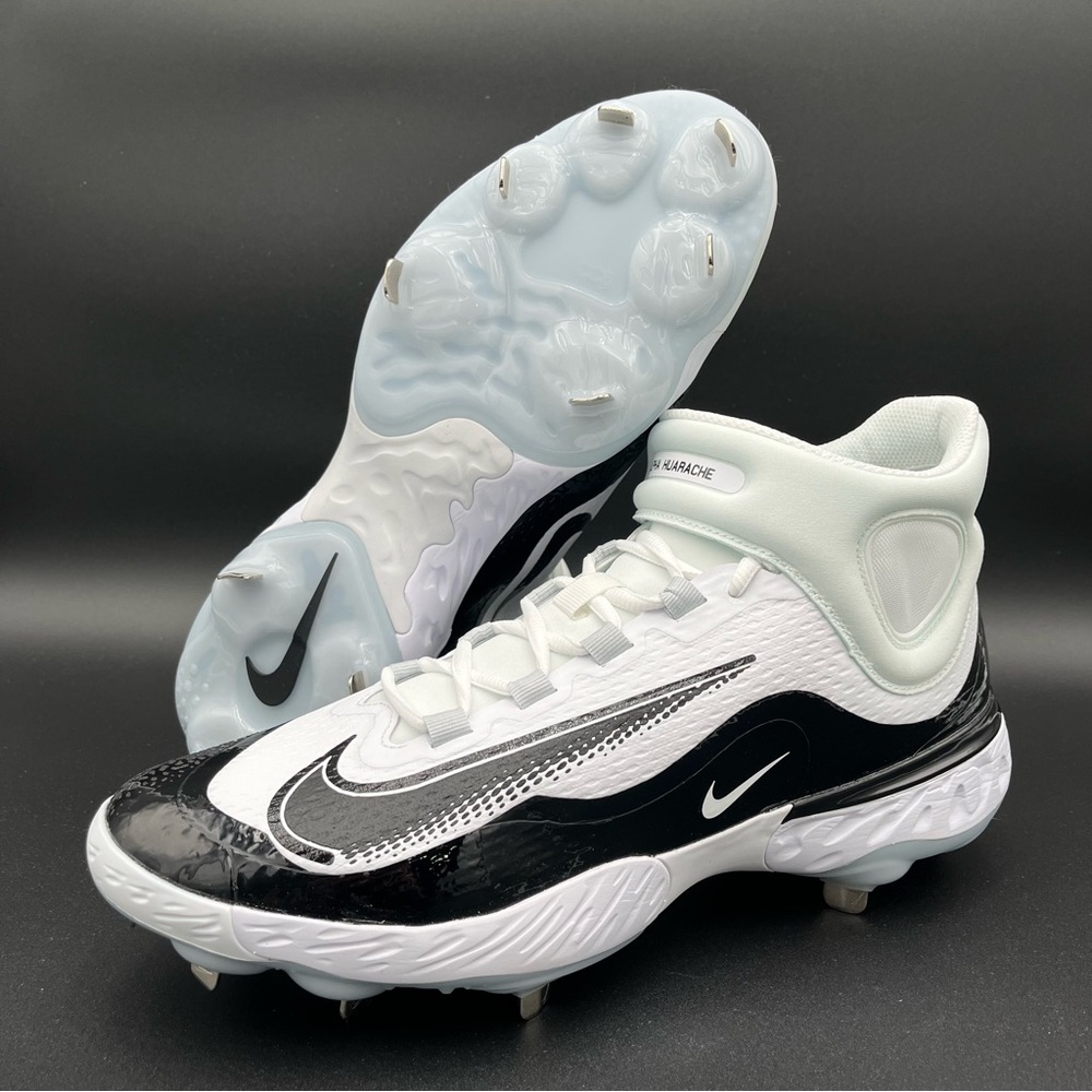 Nike Alpha Huarache Elite 4 Mid Baseball Cleats FD2744-101 Metal Men's Size 13